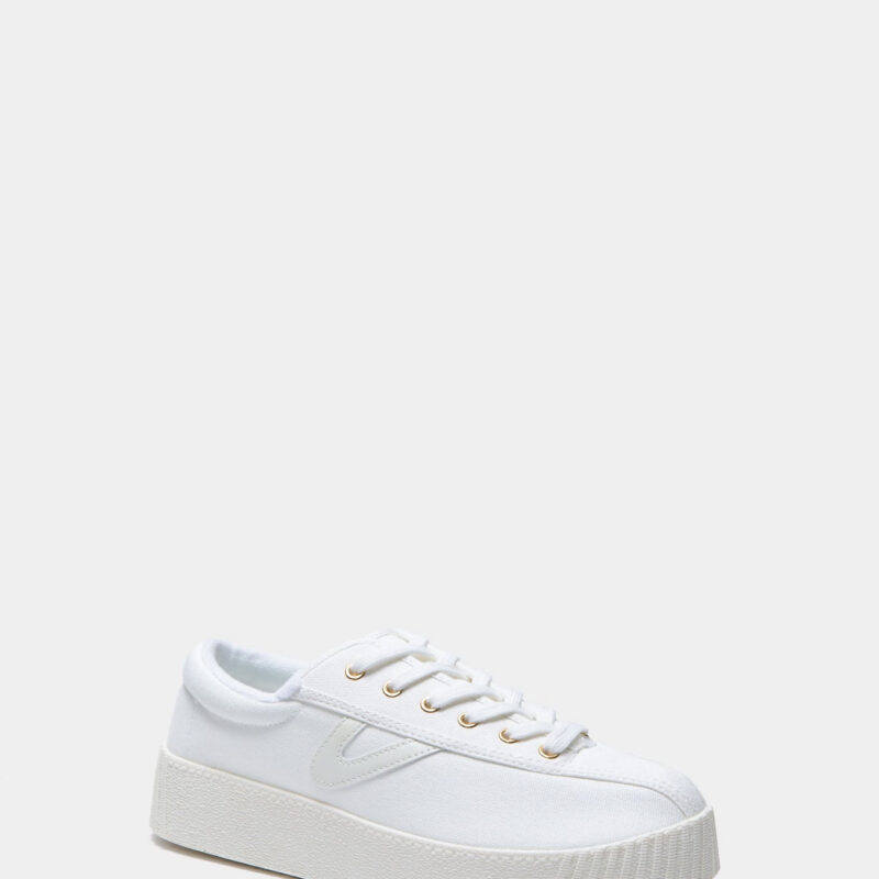 White Nylite Bold Plus Canvas Sneakers Tretorn