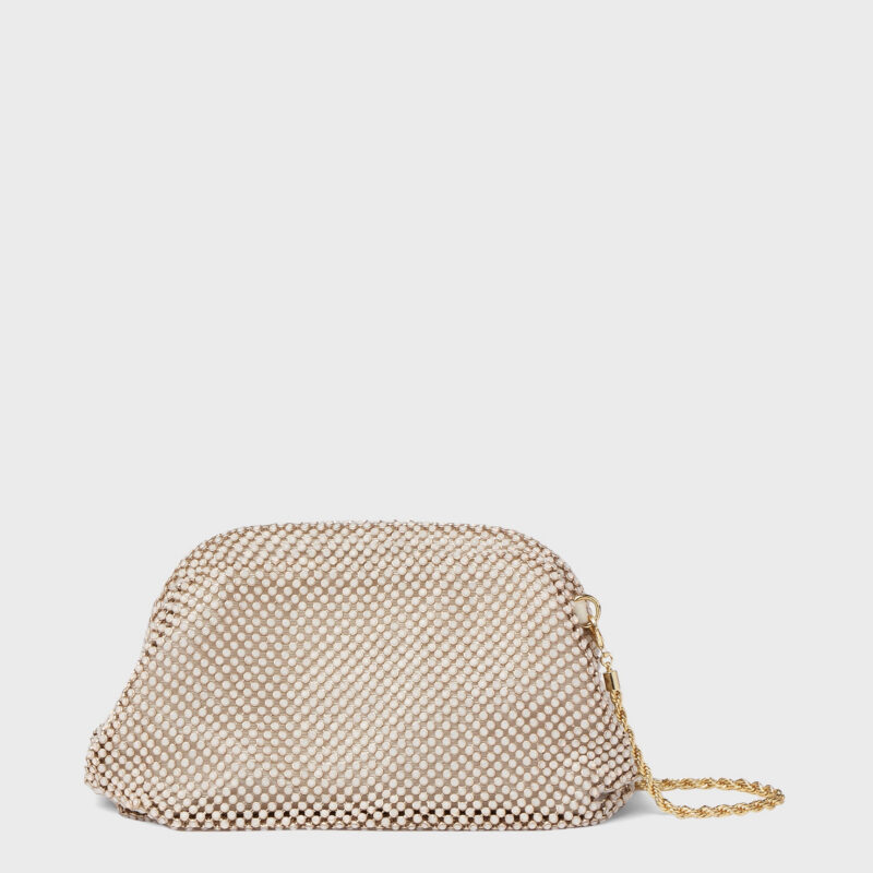 White Opal Diamante Doris Micro Clutch Loeffler Randall