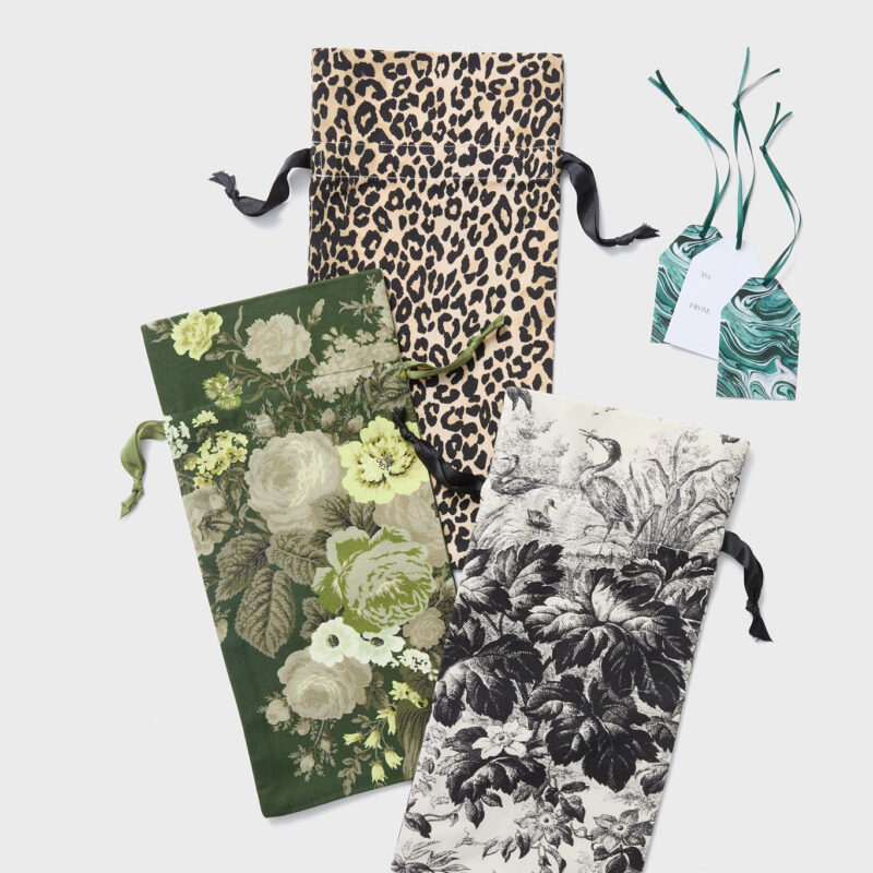 Wine Bags and Gift Tags (Set of 3) Tuckernuck Home