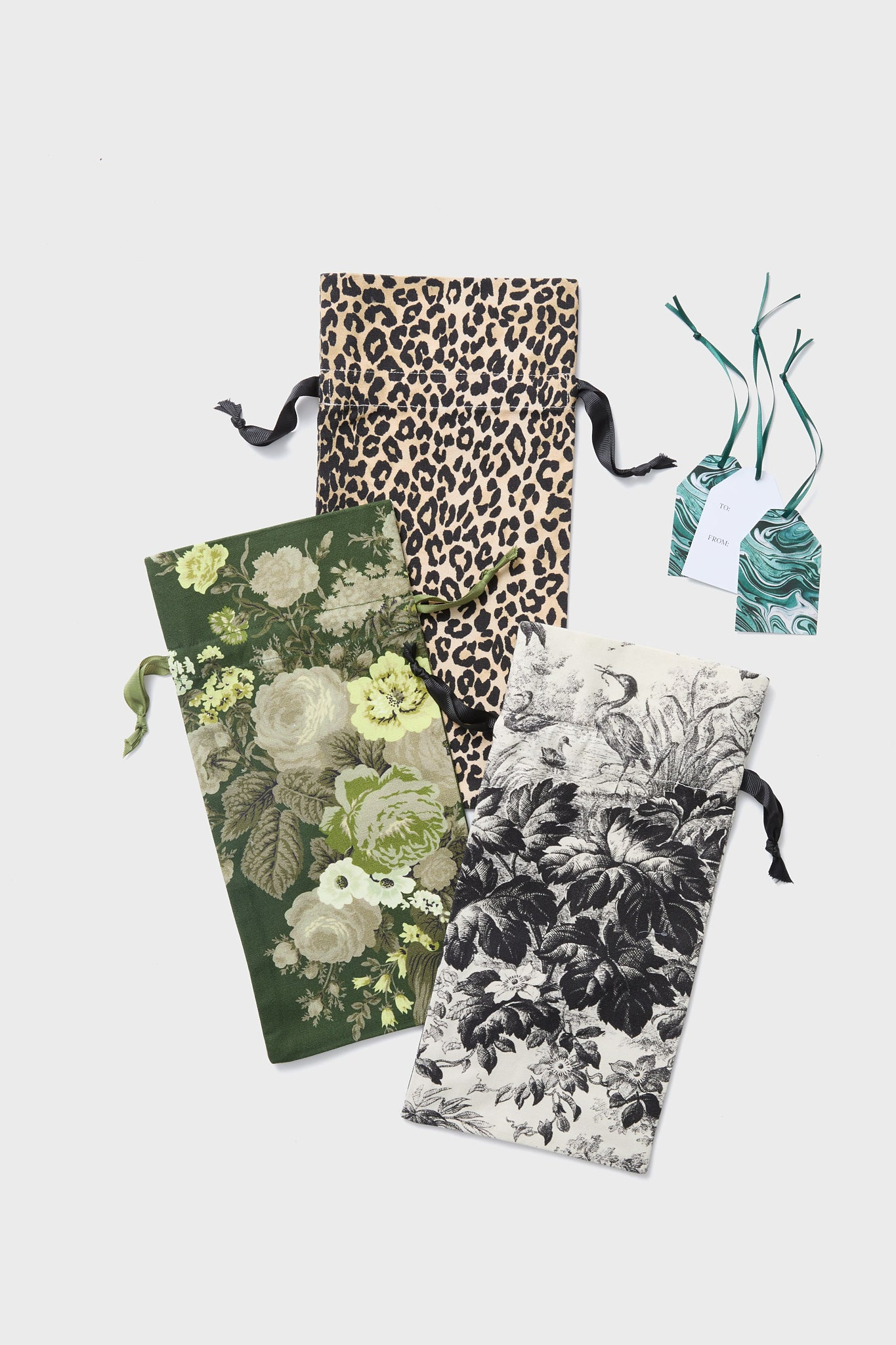 Wine Bags and Gift Tags (Set of 3) Tuckernuck Home
