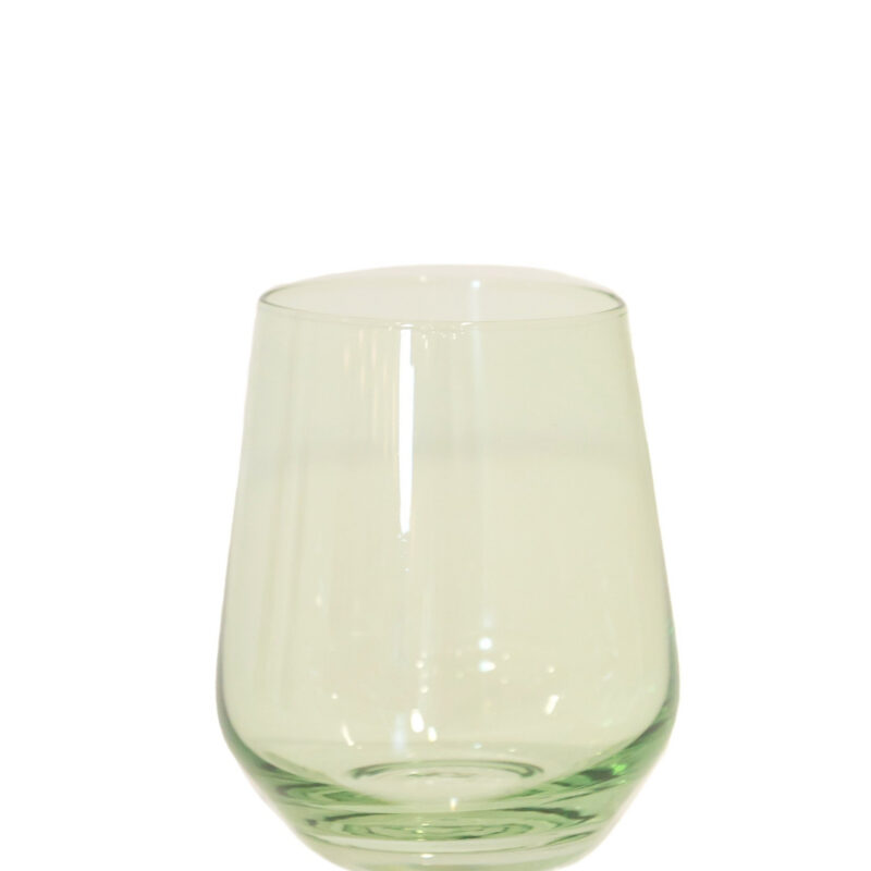 Wine Stemless, Set of 6 Mint Green