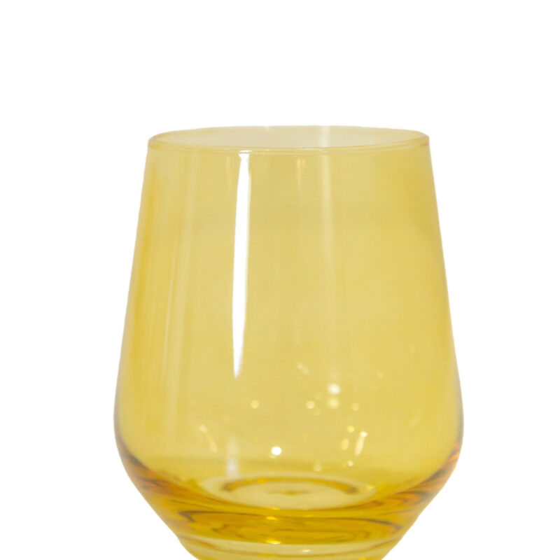 Wine Stemless, Set of 6 Yellow