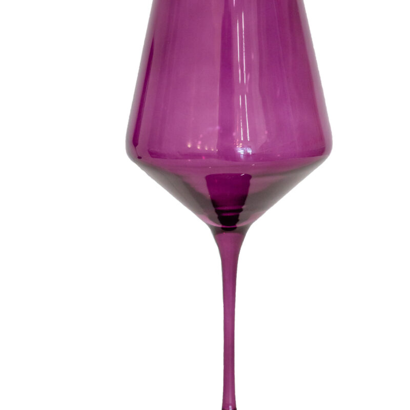 Estelle Colored Glass Wine Stemware, Set of 6 Amethyst