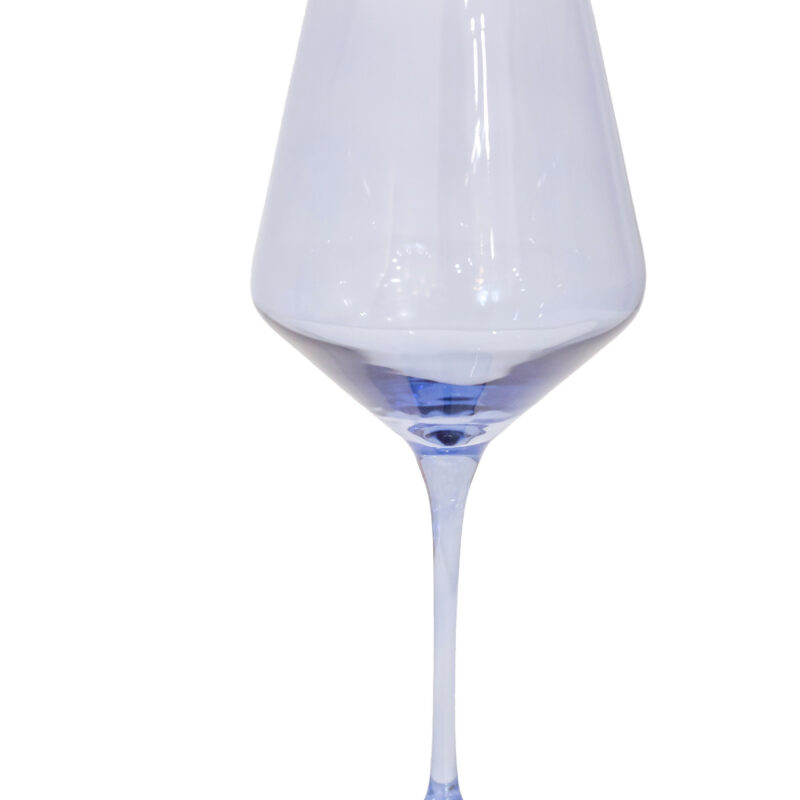 Estelle Colored Glass Wine Stemware, Set of 6 Cobalt Blue