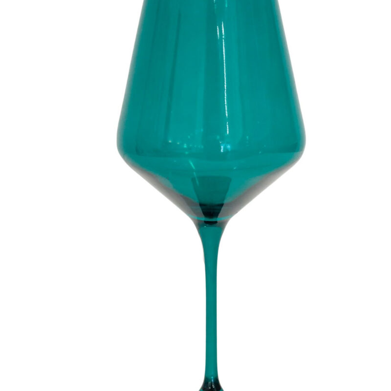 Wine Stemware, Set of 6 Emerald Green
