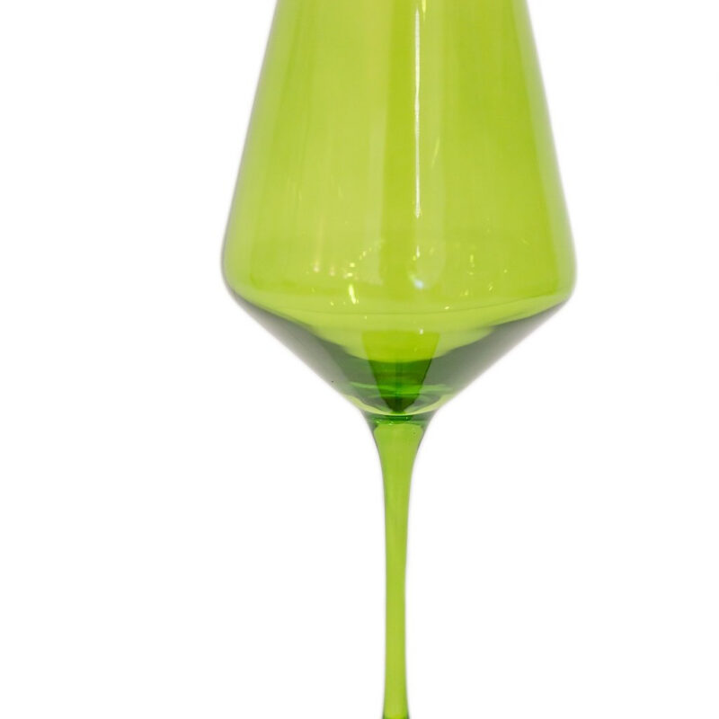 Wine Stemware, Set of 6 Forest Green
