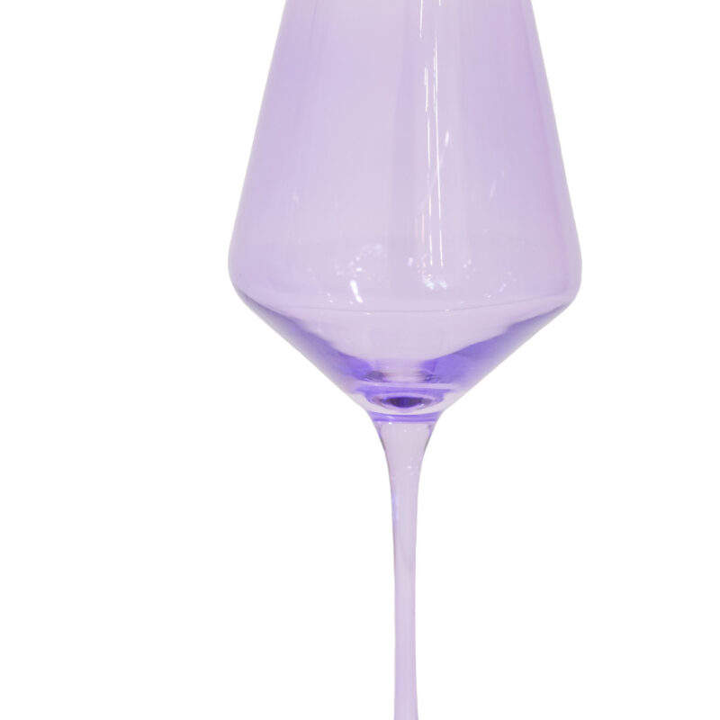Wine Stemware, Set of 6 Lavender