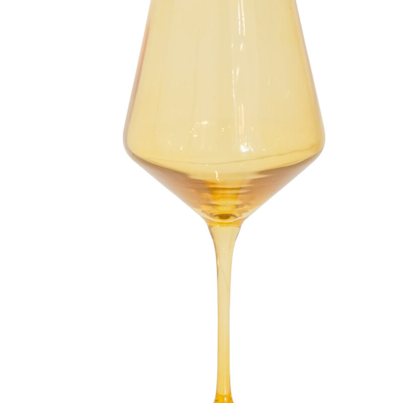 Wine Stemware, Set of 6 Yellow