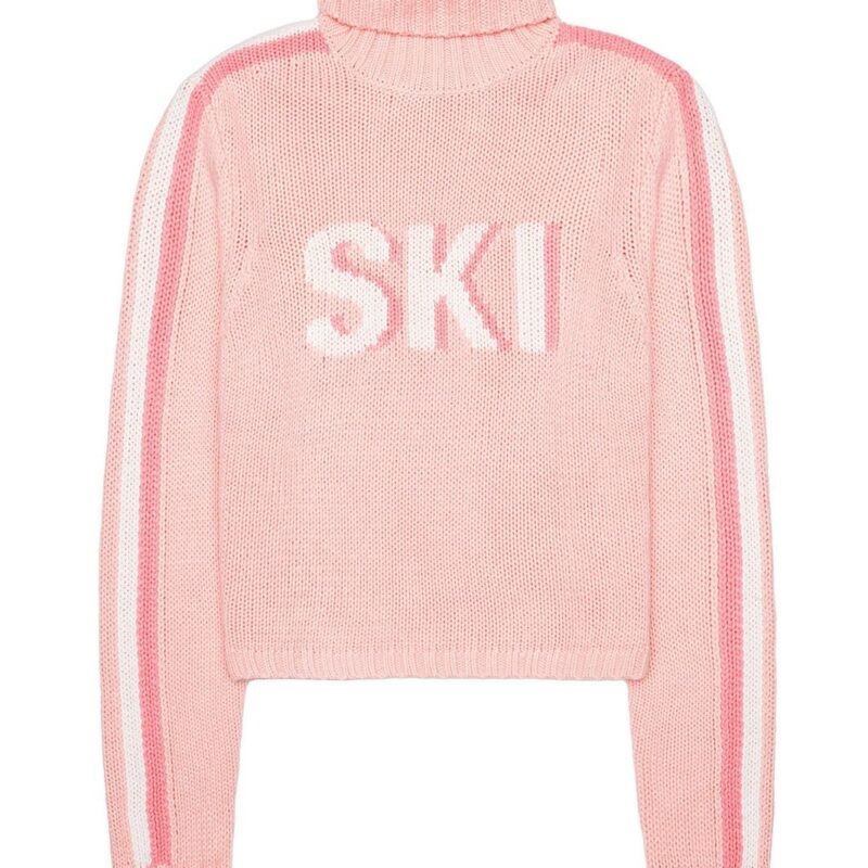WOLF & BADGER | Women's Jade Turtleneck Sweater - Light Pink Ski | Medium | Ellsworth & Ivey