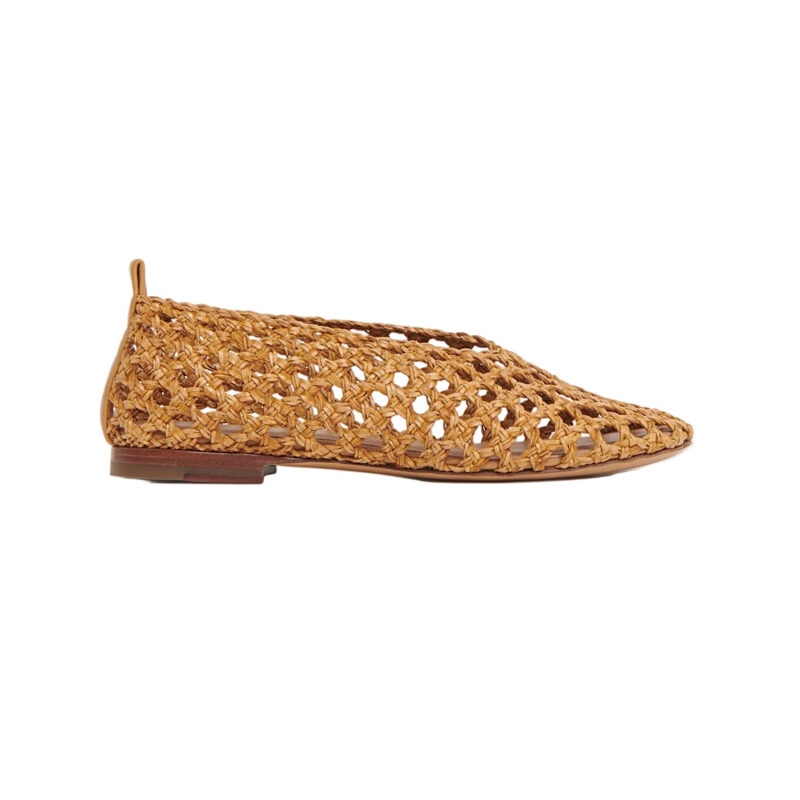 Woven Ballerina in Natural Mansur Gavriel