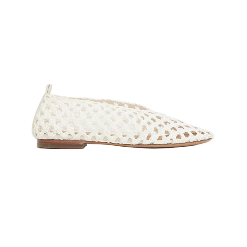 Woven Ballerina in White Mansur Gavriel