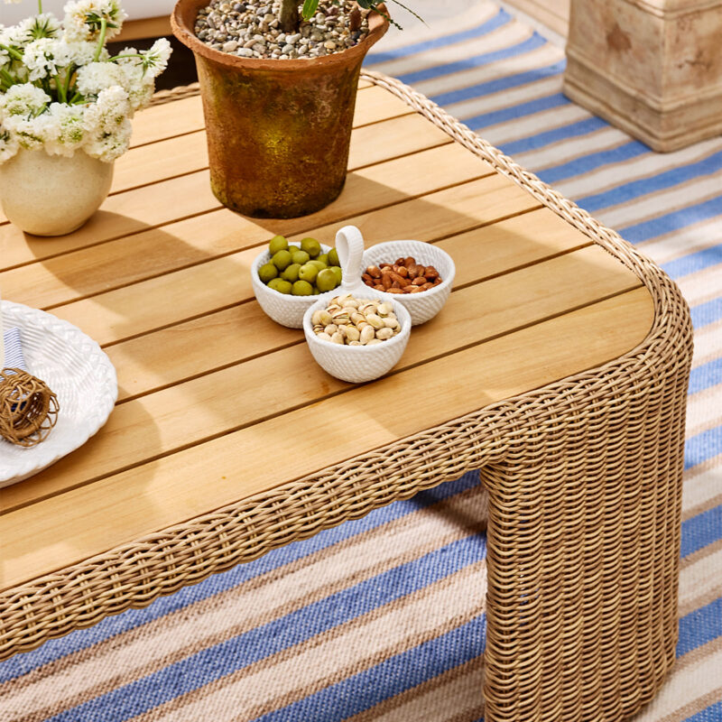 Woven Ceramic Dip Dish with Spoon McGee & Co