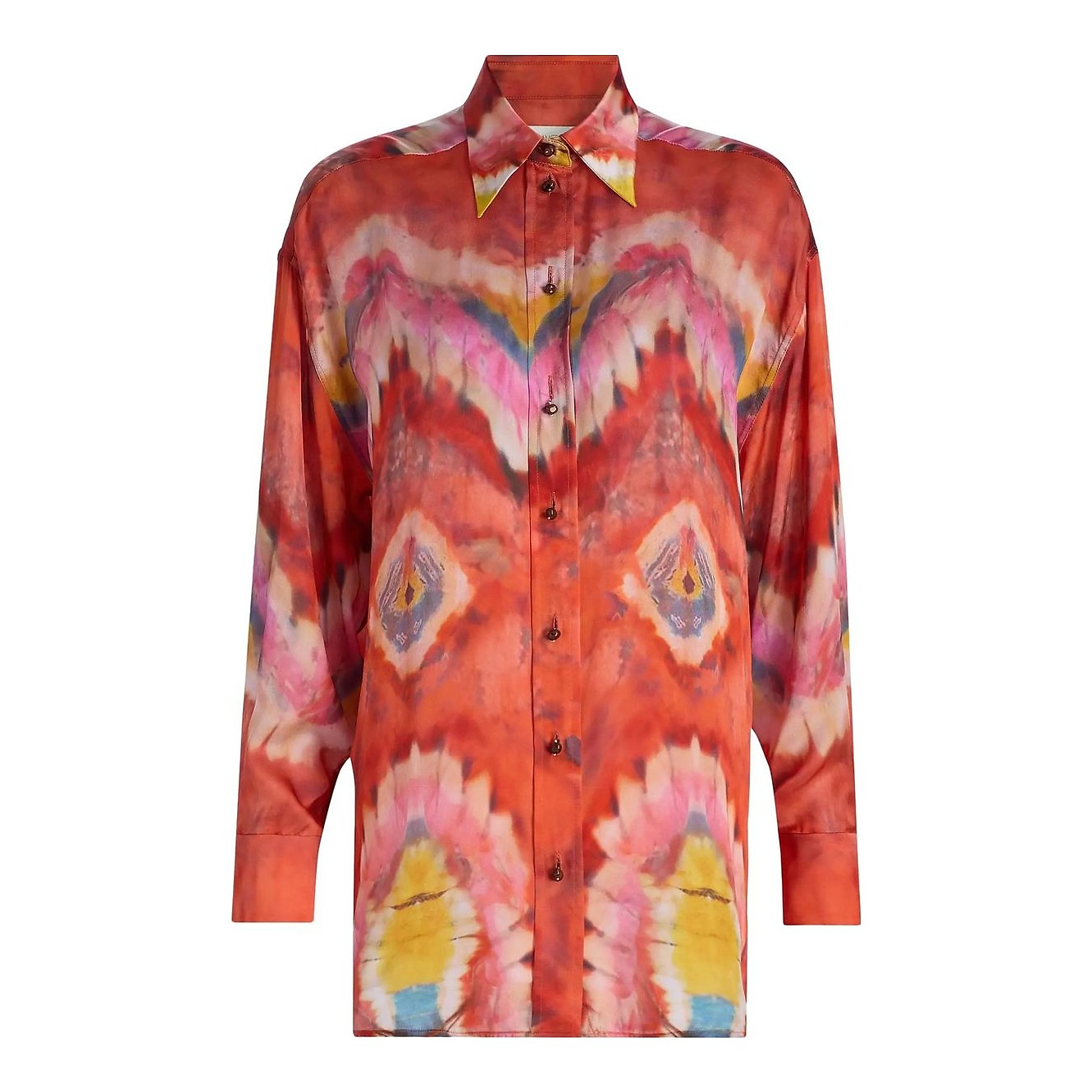 ZIMMERMANN - Alchemy Tie-Dye Silk-Satin Shirt