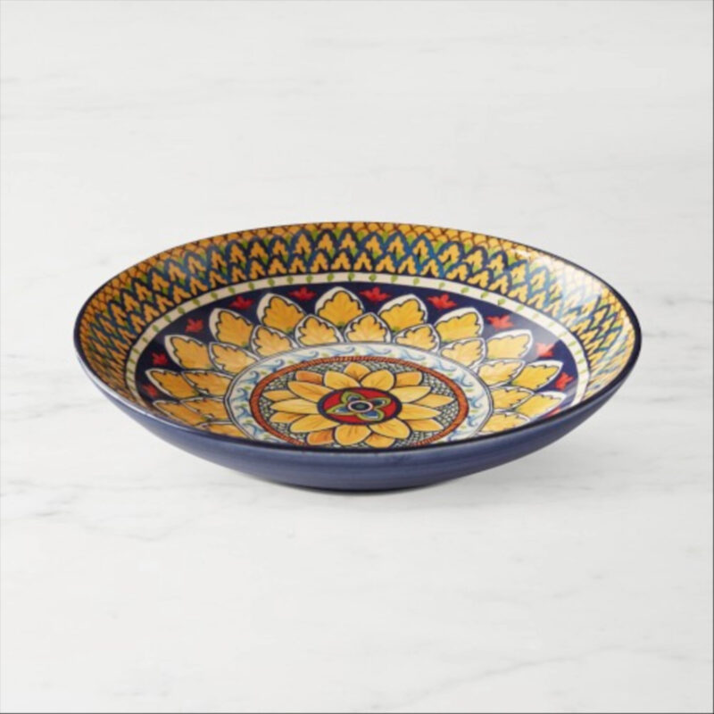 Sicily Ceramic Pasta Bowls, Set of 4