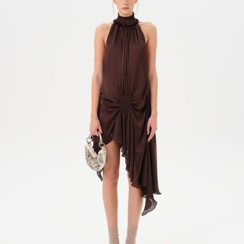 Siedrés TONI - Satin halter-neck mini dress — image 1 of 5