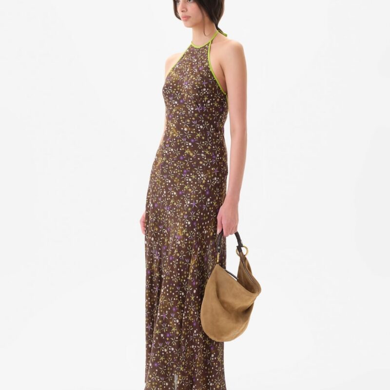 Siedrés CHARLOTTE - Floral print open-back maxi voile dress — image 2 of 6