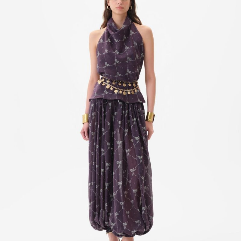Siedrés HELIA - Printed voile balloon pants — image 1 of 7