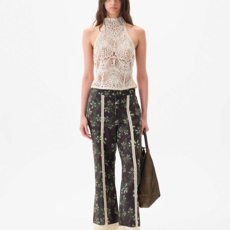 Siedrés INDY - Halterneck crocheted top with open-knit texture — image 2 of 7