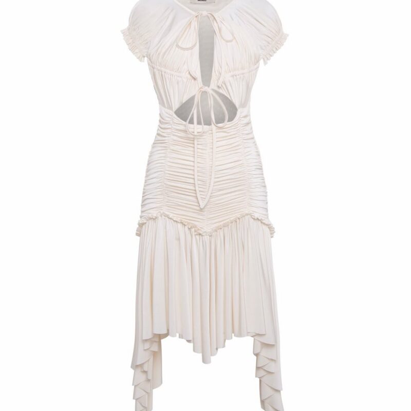 Siedrés PENELOPE - Ruched asymmetric jersey dress — image 1 of 3