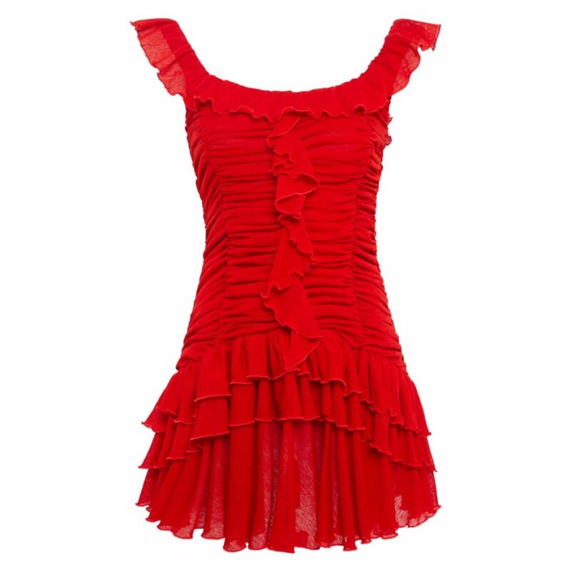 Siedrés GEMMA - Mini dress with all-over ruched texture — image 1 of 4