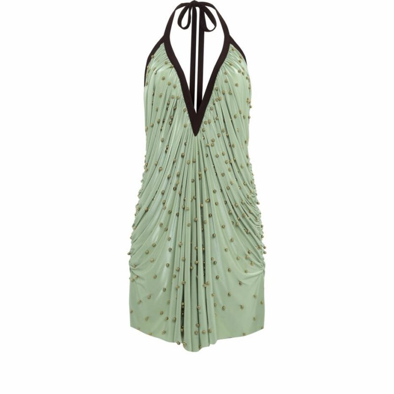 Siedrés SAGE - Geometric print halter mini dress — image 1 of 3