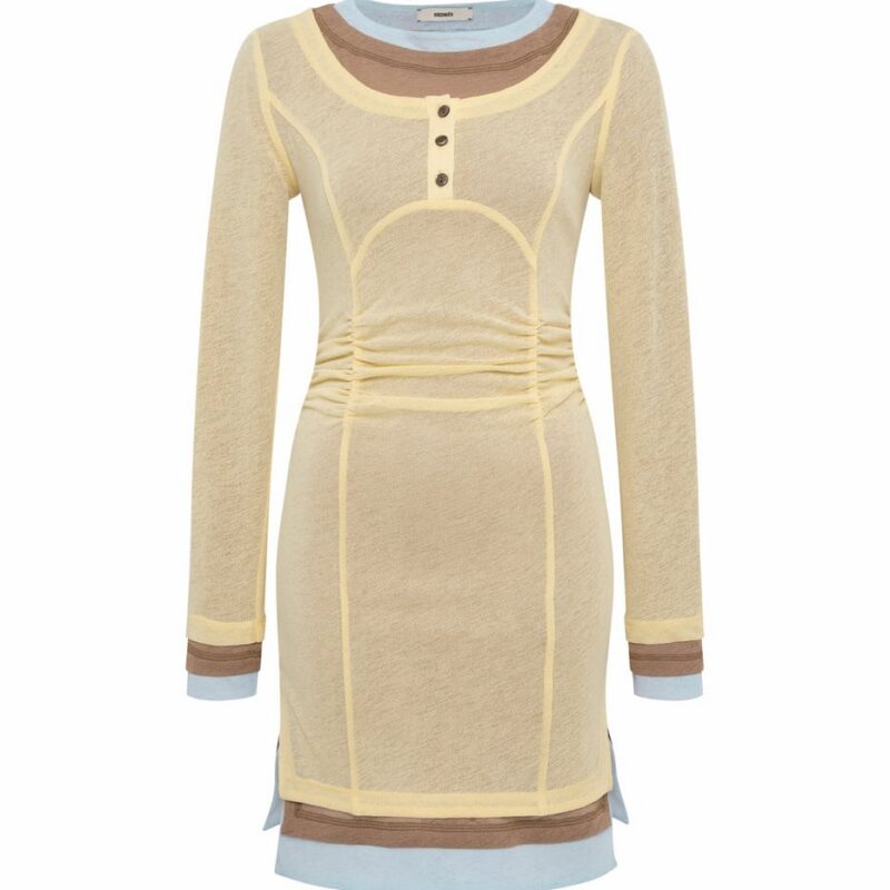 Siedrés LYNA - Contrast layered mesh mini dress — image 1 of 3