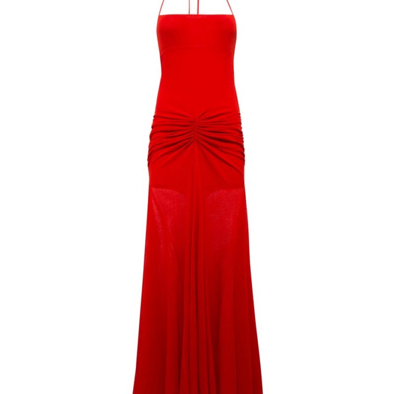 Siedrés NENSI - Ruched mesh maxi dress — image 1 of 3
