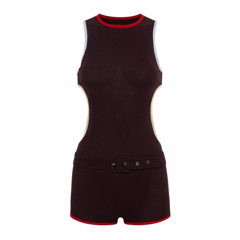 Siedrés LEXI - Cut-out jumpsuit with contrast trim — image 1 of 5