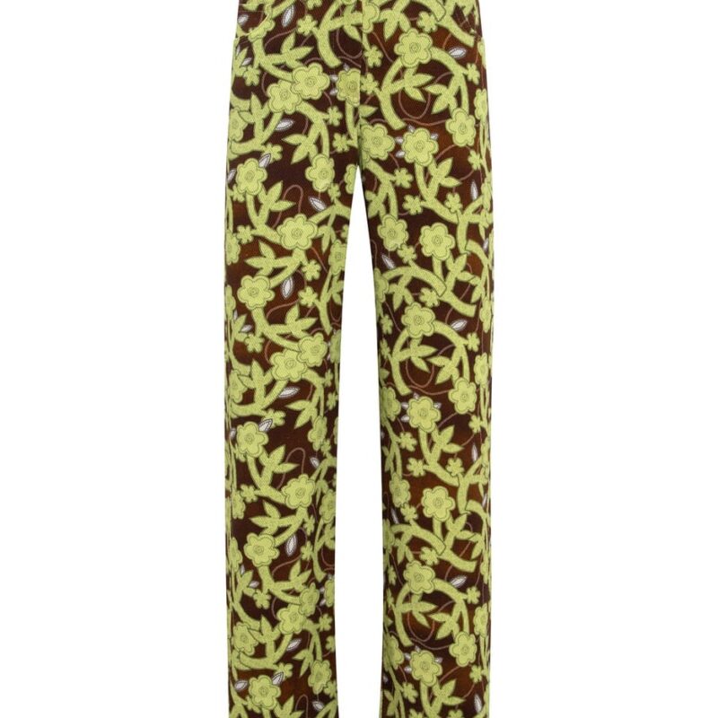 Siedrés ROUX - Floral printed straight-leg low-rise pants — image 1 of 3