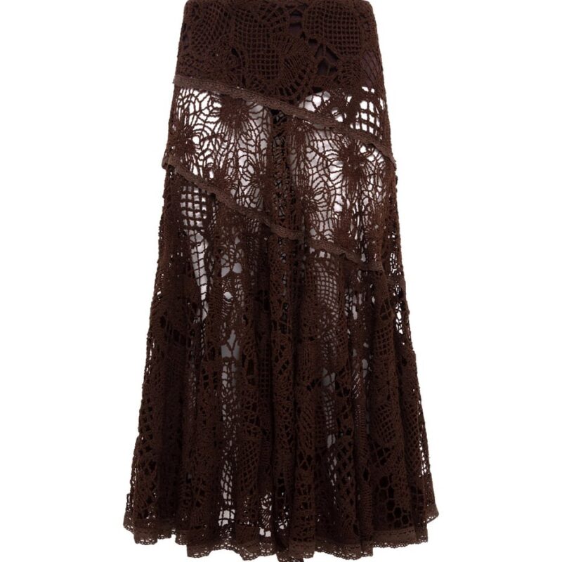 Siedrés YUKA - Crochet lace midi skirt — image 1 of 3