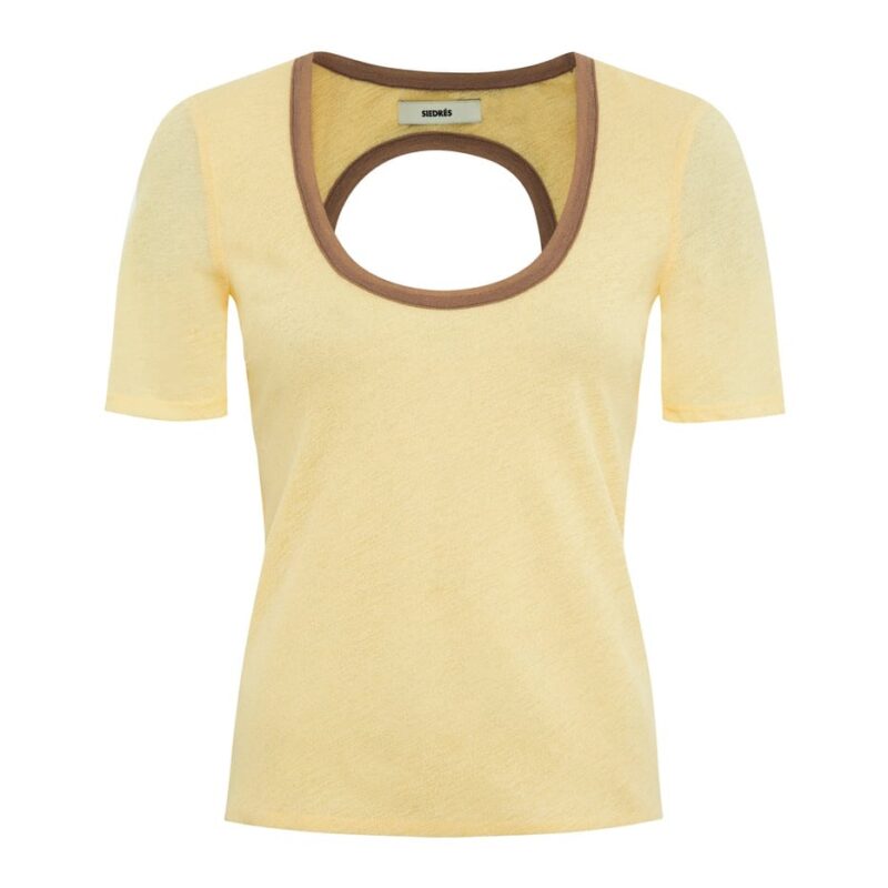 Siedrés THEA - Short-sleeve top with open-back design — image 1 of 5