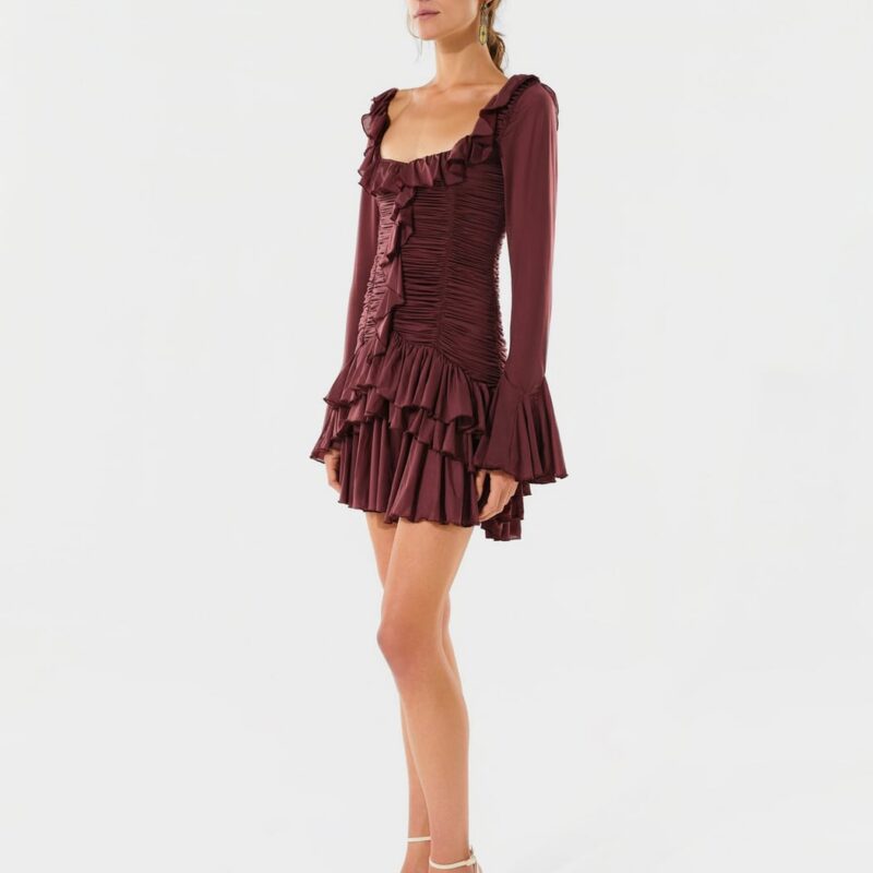 Siedrés GEMMY - Mini dress with layered ruffle detail — image 2 of 4