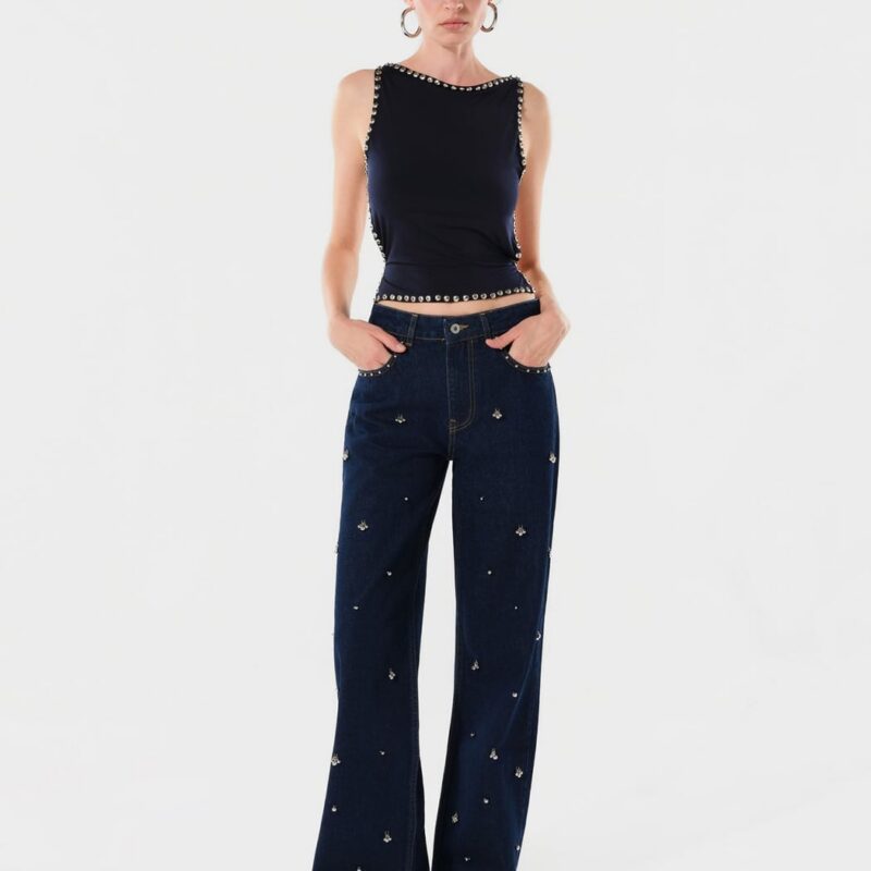 Siedrés HARLY - Embellished straight-leg jeans — image 2 of 4