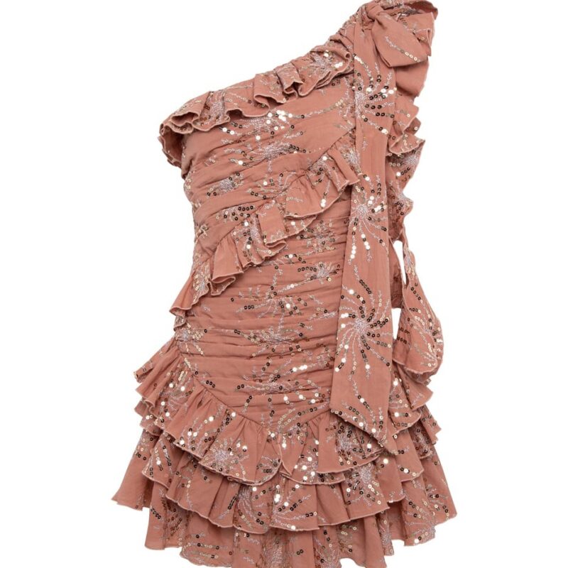 Siedrés FRILLA - Sequined ruffled mini dress — image 1 of 4