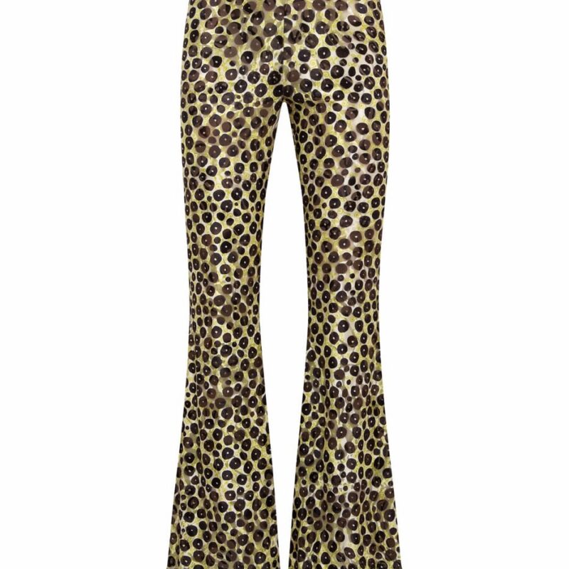 Siedrés JESLYNN - Velvet flared pants with devoré detail — image 1 of 4