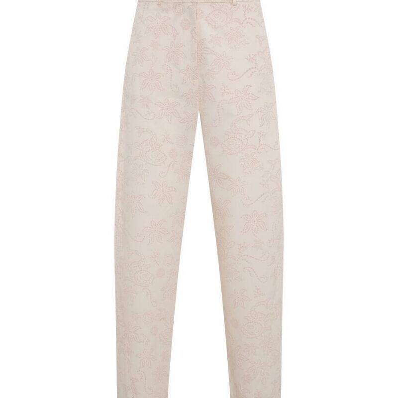 Siedrés NIXIE - Embroidered straight-fit trousers — image 1 of 3