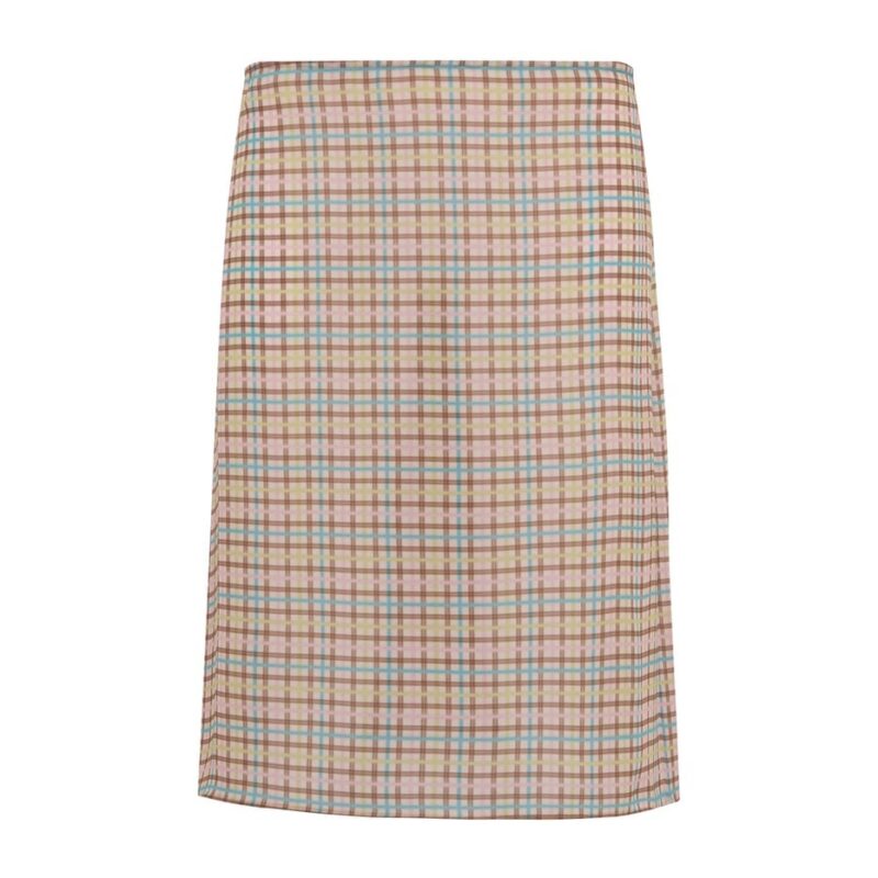 Siedrés COLETTE - Check chiffon midi skirt — image 1 of 3