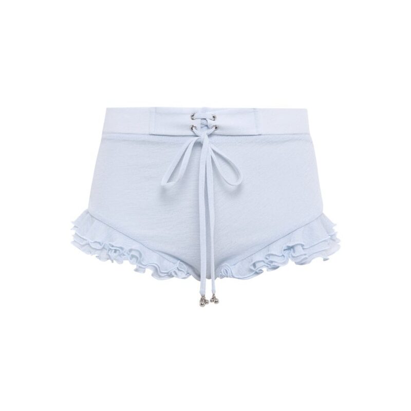 Siedrés PEONIE - Ruflled mesh mini shorts — image 1 of 3