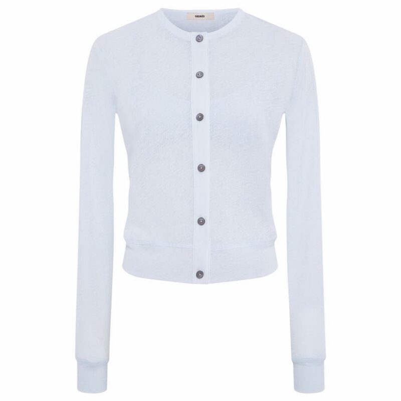 Siedrés POLI - Crewneck button-up cardigan with matching bralette — image 1 of 3