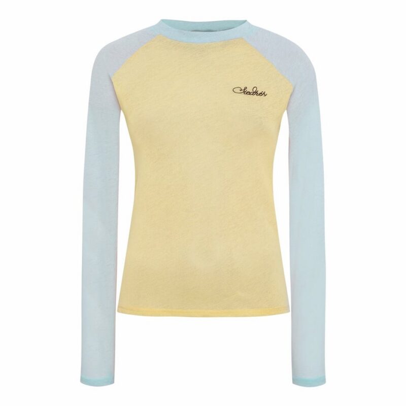 Siedrés TILLY - Two-tone mesh long sleeve top — image 1 of 4