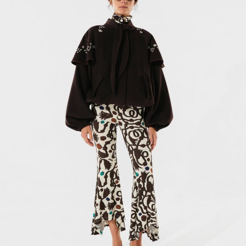 Siedrés DUNE - Cape overlay embroidered jacket — image 2 of 6