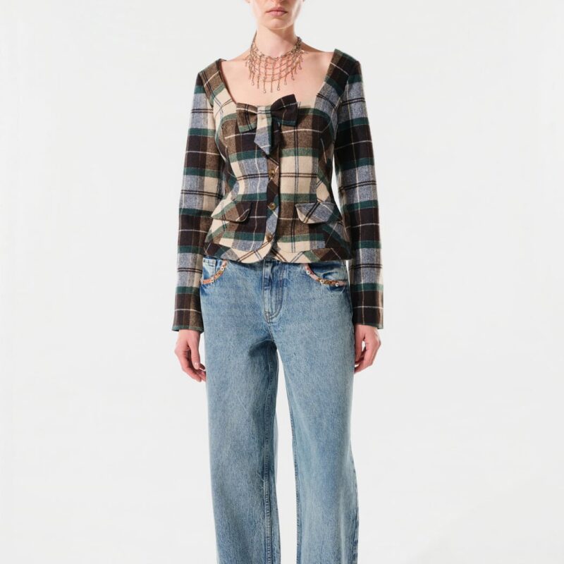 Siedrés LENOR - Jacket with front bow detail — image 2 of 5