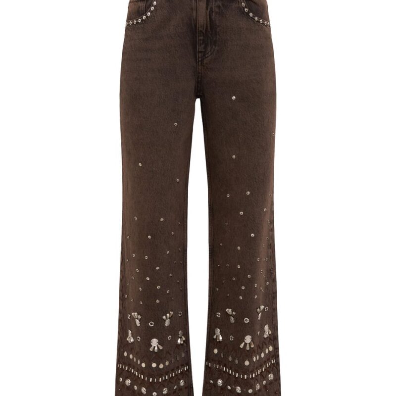 Siedrés JUNIE - Studded denim pants — image 1 of 7
