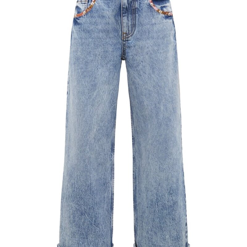 Siedrés JUNIE - Light wash jean with turned up cuffs — image 1 of 6