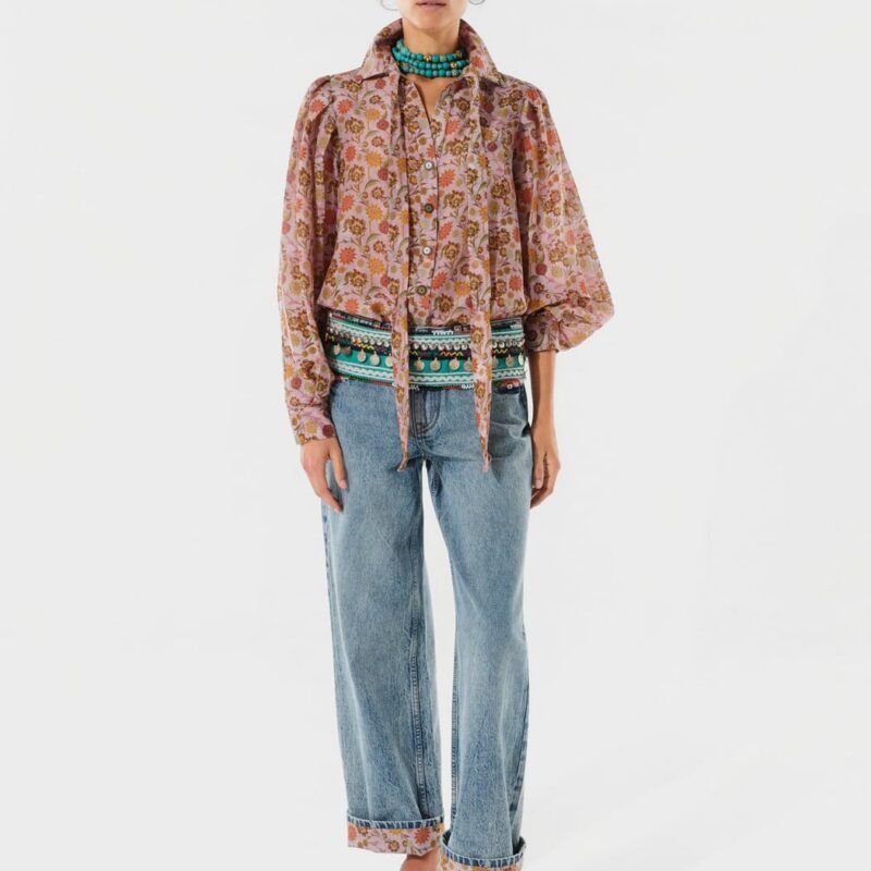 Siedrés JUNIE - Light wash jean with turned up cuffs — image 2 of 6