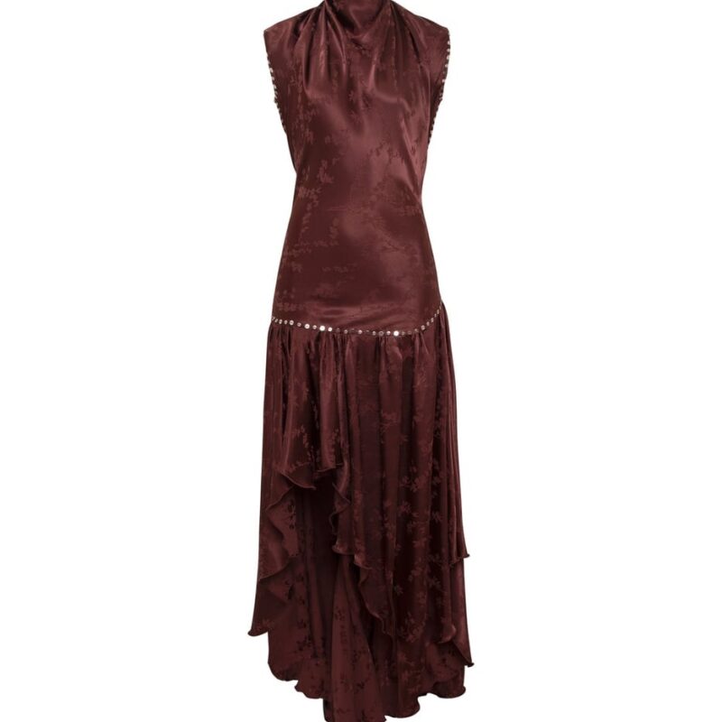 Siedrés MAREN - Open-back satin asymmetric dress — image 1 of 7