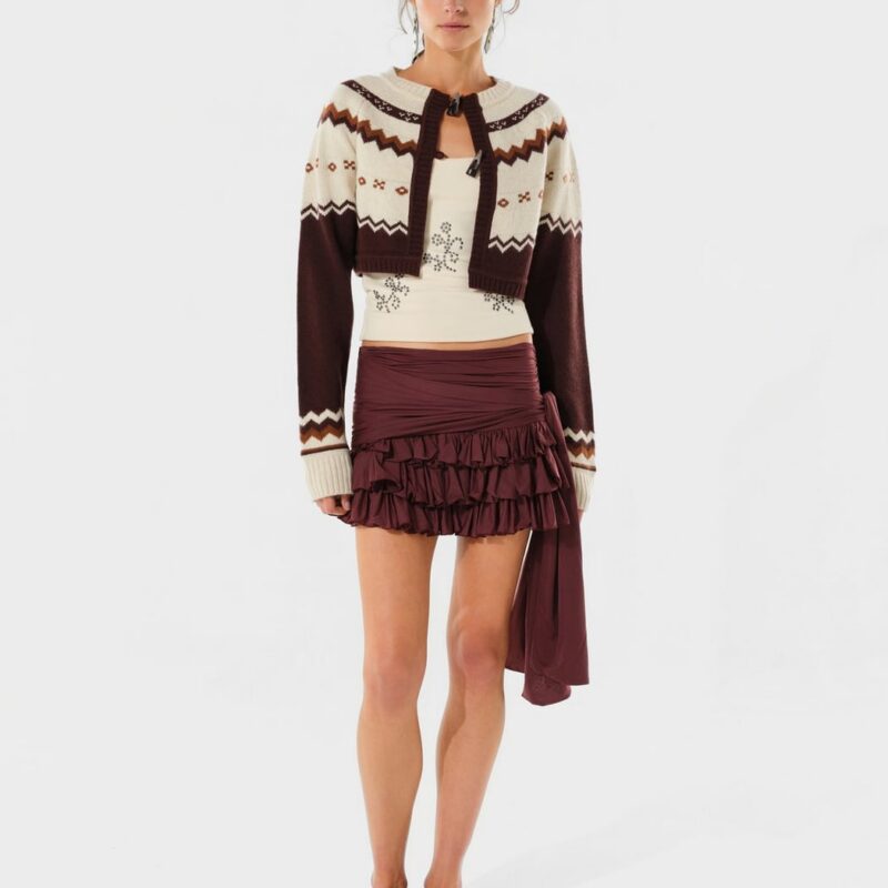 Siedrés ODESSA - Nordic patterned button cardigan — image 2 of 6