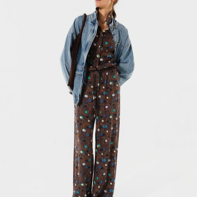 Siedrés SIMONE - Printed satin button-up blouse — image 2 of 4
