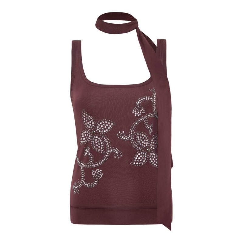 Siedrés NINA - Embellished top with scarf detail — image 1 of 6