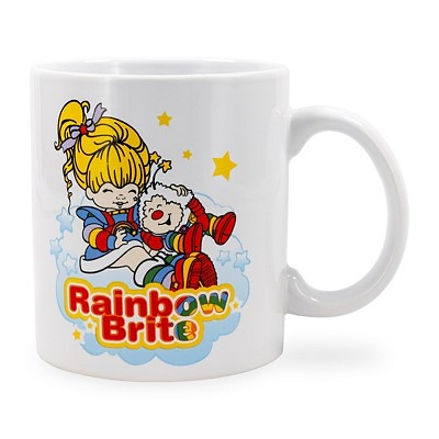 Silver Buffalo Rainbow Brite and Twink Cloud Logo 20-Ounce Ceramic Mug
